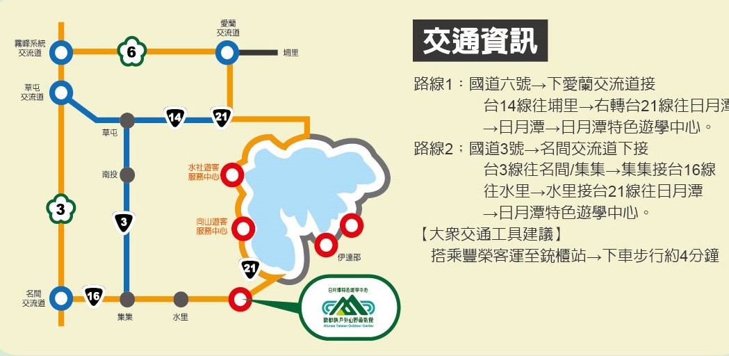 日月潭勇氣館交通資訊