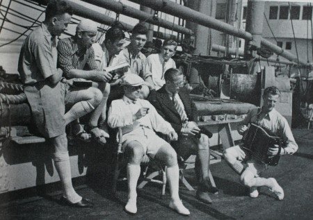 1938年德國遠征隊在前往印度的船上